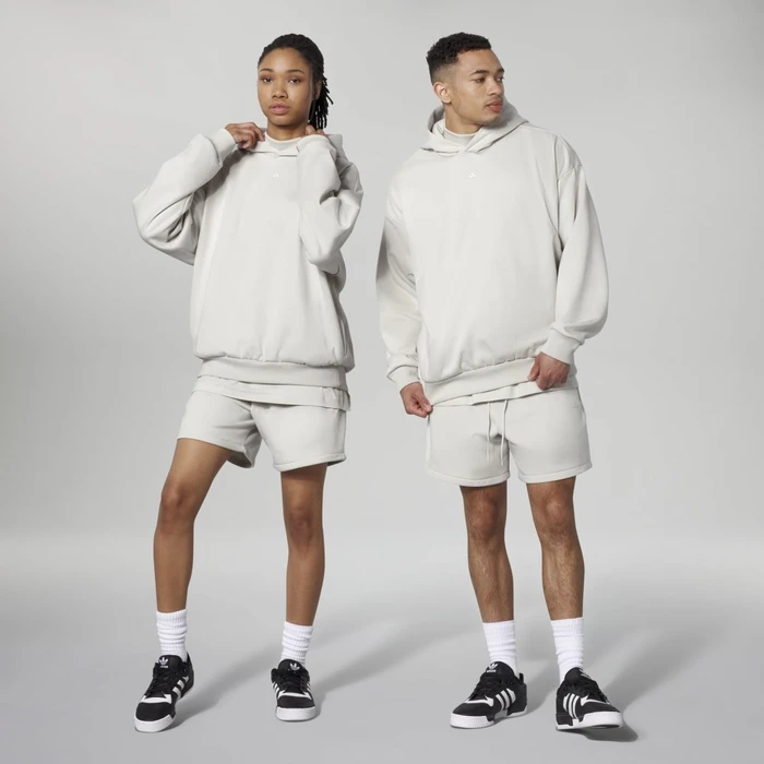 adidas Basketball Hoodie talc