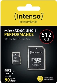 Intenso Performance R90 512GB Kit, UHS-I U1, Class 10