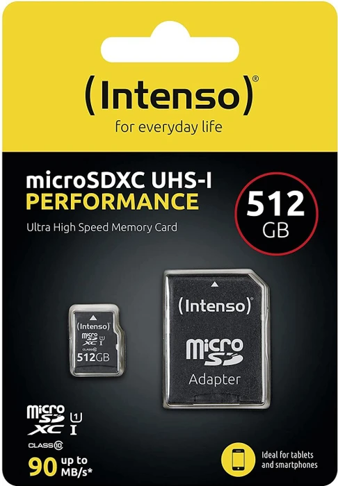 Intenso Performance R90 512GB Kit, UHS-I U1, Class 10