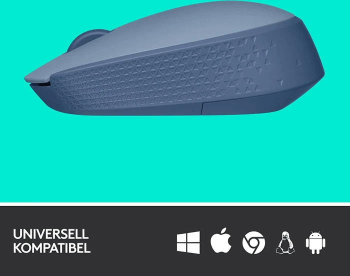 Logitech M171 Wireless Mouse blaugrau, USB