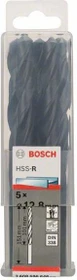 Bosch Professional HSS-R Spiralbohrer, 12.8x101x151mm, 5 Stück