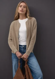 Street One Cardigan im Blouson-Look Jacke mocha glow (Damen)