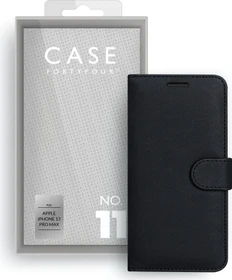Case FortyFour No.11 für Apple iPhone 13 Pro Max Cross Grain Black