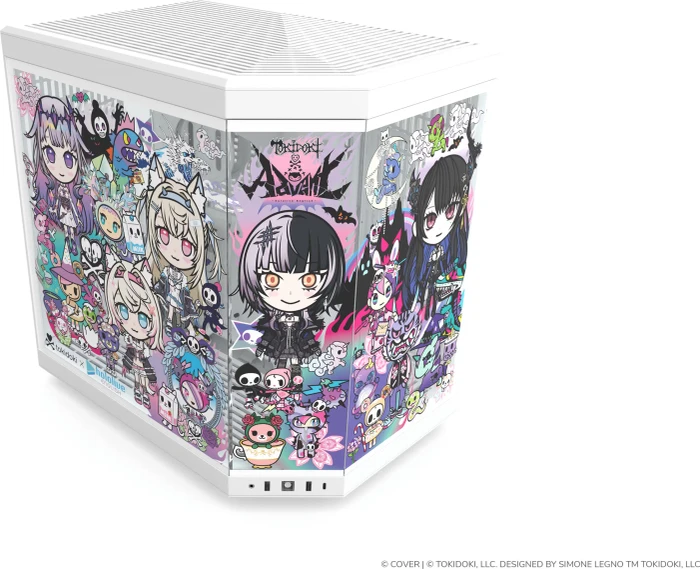 Hyte Y70 tokidoki x hololive English -Advent-, Glasfenster