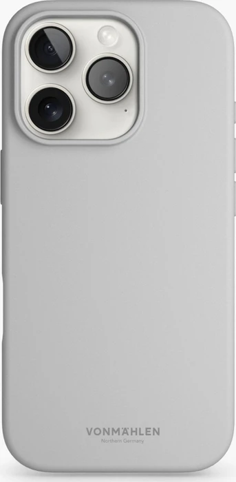 Vonmählen Soft Silicone Case für Apple iPhone 16 Pro Light Gray