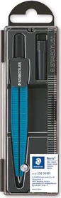 Staedtler Noris Club 550 Schulzirkel Metall, schwarz/blau, Klappdeckeletui