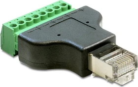 DeLOCK RJ-45 Stecker auf Terminalblock 8-pin (65389)