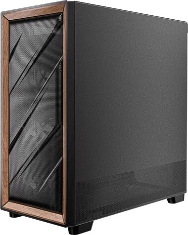 Antec Flux, schwarz/braun, Glasfenster