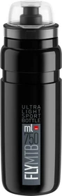 Elite Fly MTB Trinkflasche 750ml black/grey logo