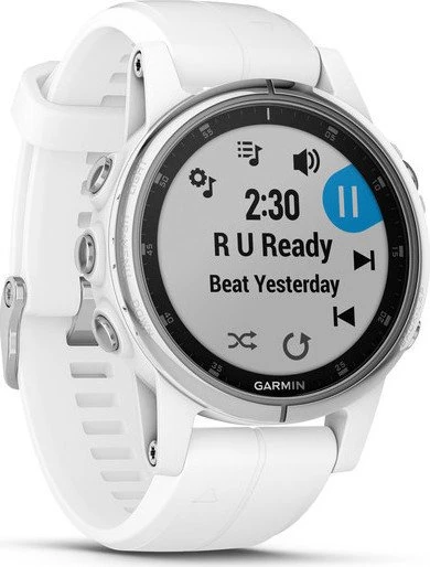 Garmin Fenix 5S Plus Sapphire weiß