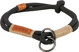 Trixie BE NORDIC Zug-Stopp-Halsband, XS-S, Schwarz/Sand