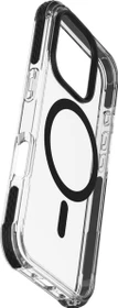 Cellularline Tetra Force Strong Guard Mag für Apple iPhone 16 Pro transparent/schwarz