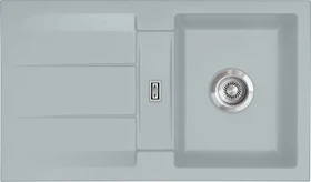 systemceram Genea 87 F Einbau Becken reversibel titan