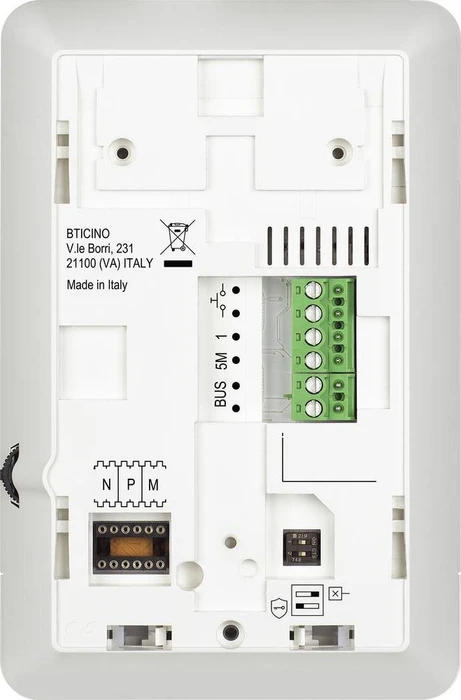 Legrand Bticino CLASSE100 A16E Hörerlose AP-Audiohausstation weiß, Innenstation