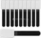 LABEL THE CABLE LTC Mini Tags Klett-Kabelbinder, schwarz, 10er-Pack Vorschaubild