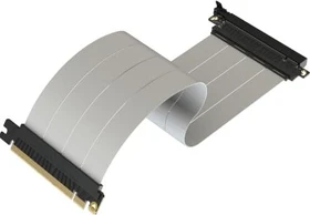 LinkUP AVA5 v2 Riser Kabel, gerade, PCIe 5.0, 300mm, weiß