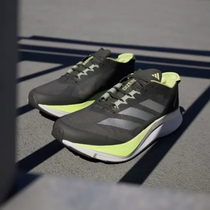 adidas Adizero Boston 12 aurora ink/silver metallic/pulse lime (Herren)