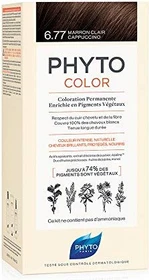 Phyto Color Haarfarbe Kit 6.77 light brown cappuccino, 112ml