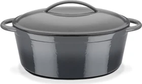 GSW Shadow Bräter oval 33x25cm 7l grau