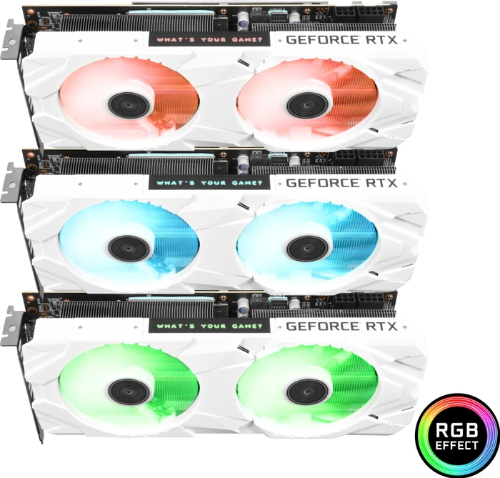 KFA2 GeForce RTX 2070 EX White (1-Click OC), 8GB GDDR6, HDMI, 2x DP