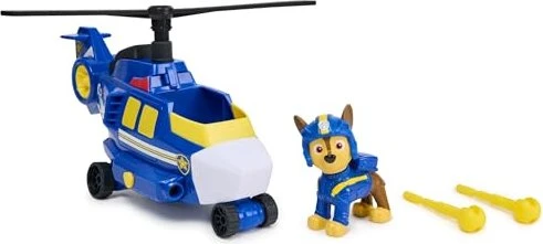 Spin Master Paw Patrol - Air Rescue Chases Polizei-Rettungshubschrauber mit Geschoss-Abwurf