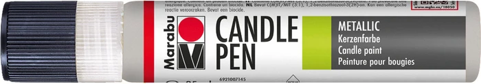 Marabu Candle Pen Wachsfarbe, silber metallic, 25ml