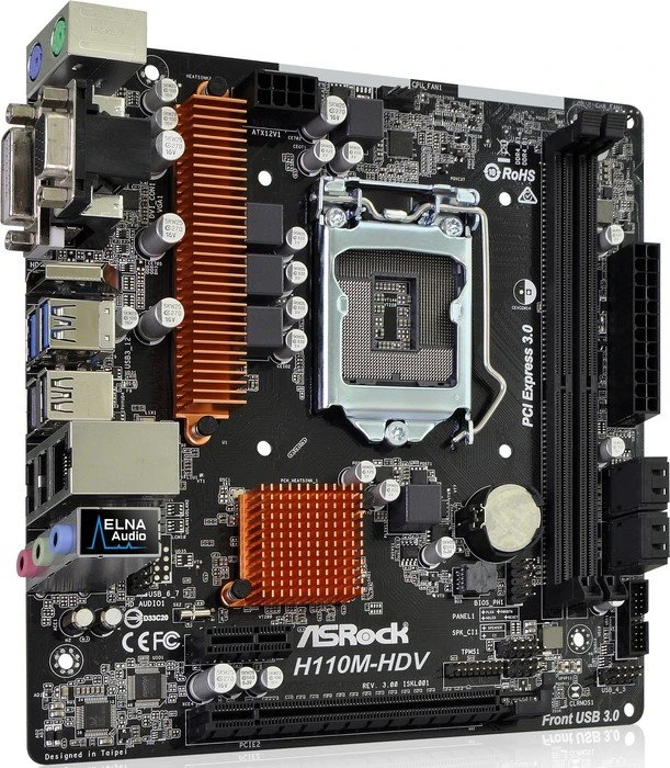 ASRock H110M-HDV R3.0 (Intel 1151)