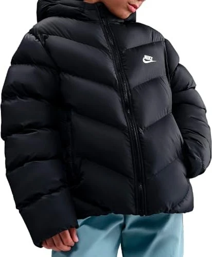 Nike NSW All Day Play Puffer Jacke schwarz/weiß (Junior)