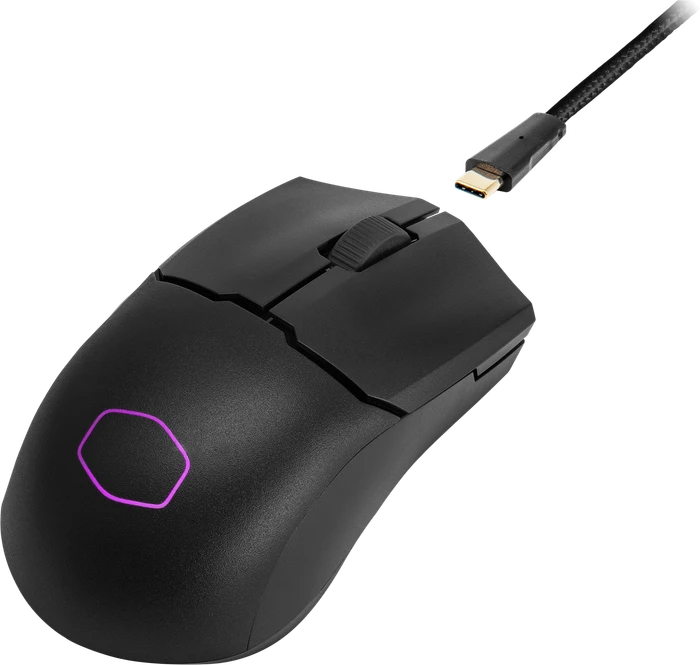 Cooler Master MasterMouse MM712 Gaming Maus schwarz, USB/Bluetooth