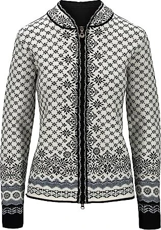 Dale of Norway Solfrid Strickjacke off white/black/grey (Damen)