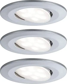 Paulmann LED Calla 5.2W Einbauleuchte chrom matt, 3 Stück