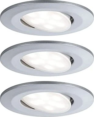 Paulmann LED Calla 5.2W Einbauleuchte chrom matt, 3 Stück