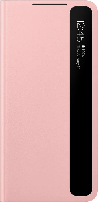Samsung Clear View Cover für Galaxy S21+ pink