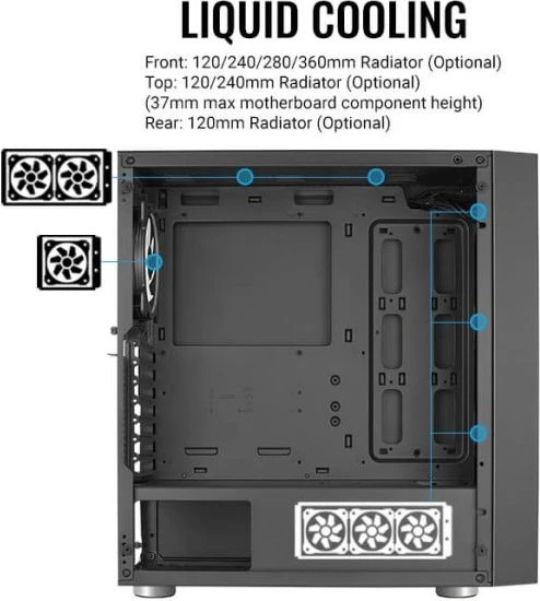 AeroCool Skribble ARGB, Glasfenster
