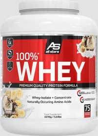 All Stars 100% Whey Protein BCAA Banana Split 2.27kg