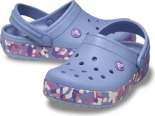 Crocs Crocband Glow Confetti Band Clog blue haze/multi (Junior)