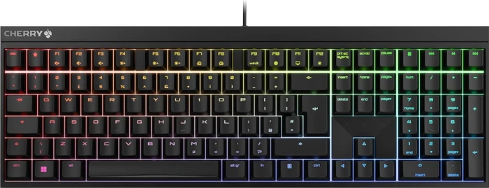 Cherry MX 2.0 S, schwarz, LEDs RGB, MX2A RGB RED, USB, UK