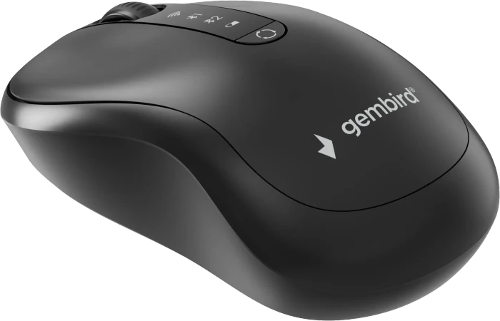 Gembird Dual-Mode 4-Button Wireless Mouse schwarz, USB/Bluetooth