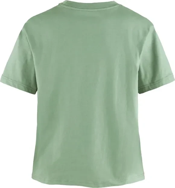 Fjällräven Fjällblomster Logo T-Shirt kurzarm misty green (Damen)