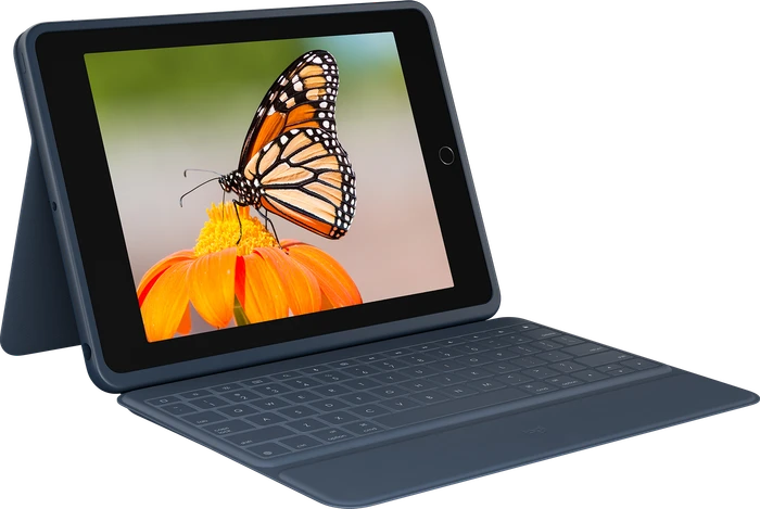 Logitech Rugged Combo 3 for Education für iPad 7/iPad 8/iPad 9, blau, DE