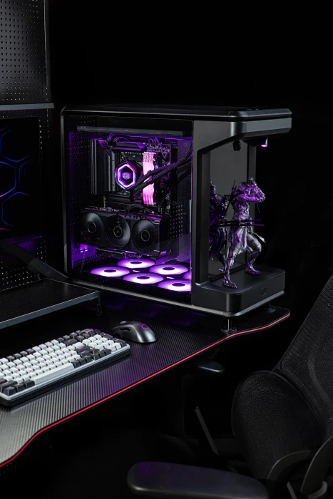 Cooler Master MasterFrame 360 Stage Mirror, schwarz, Glasfenster