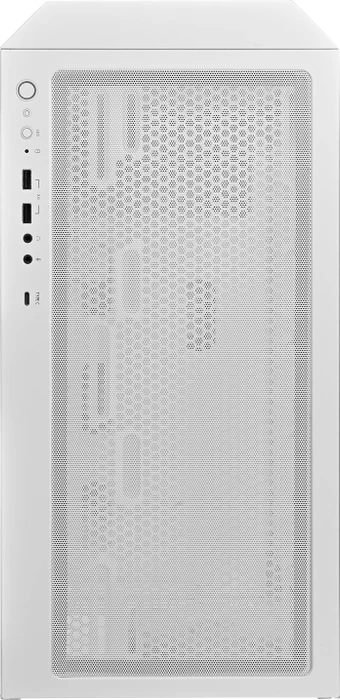 SilverStone Fara 514X, weiß, Glasfenster