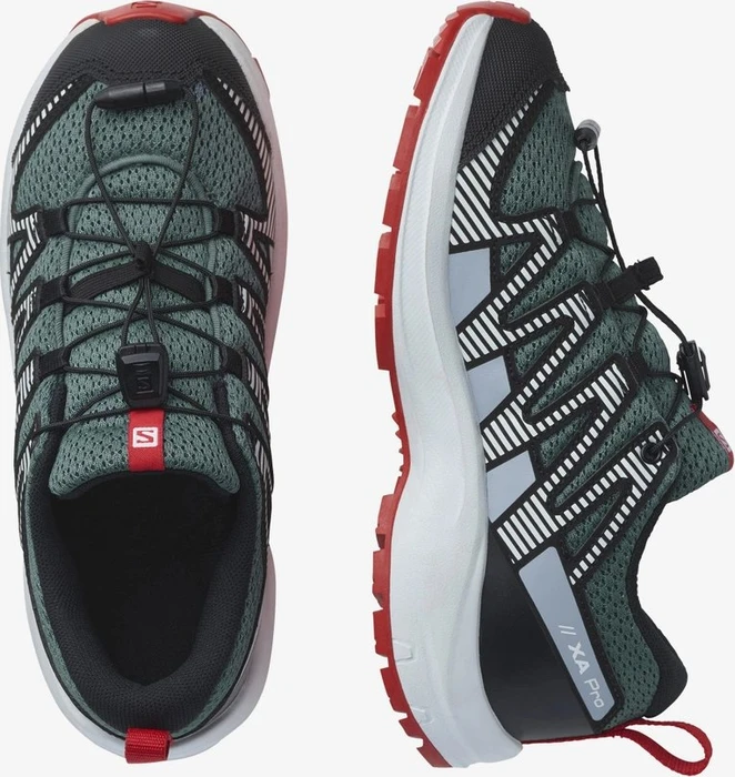 Salomon XA Pro 3D V8 stormy weather/zen blue/goji berry (Junior)