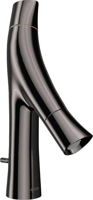 Hansgrohe Axor Starck Organic 80 Waschbeckenarmatur mit Ablauffernbedienung polished black chrome