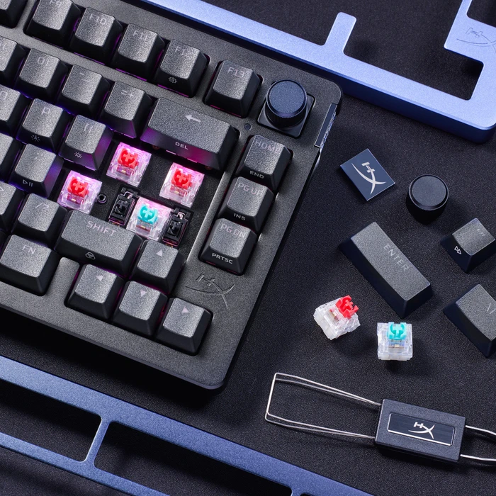 HP HyperX Alloy Rise 75, PBT, LEDs RGB, hot-swap, HyperX Linear, USB, DE