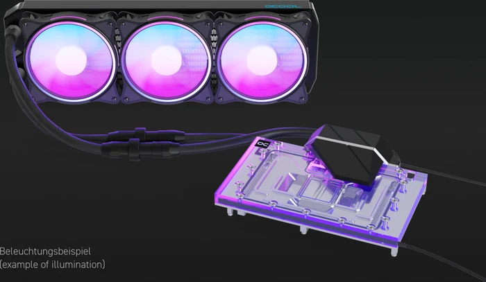 Alphacool Eiswolf 2 AiO 360mm RTX 4080 Reference Design mit Backplate