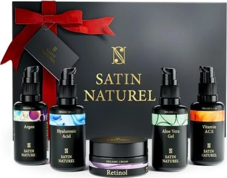 Satin Naturel Bio Anti-Aging 4x Serum 30ml + Creme 30ml Geschenkset