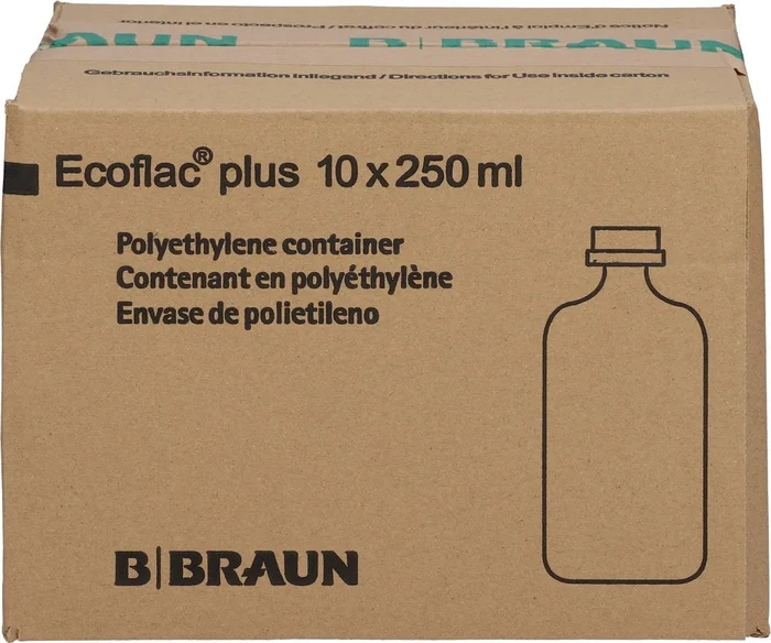 B.Braun Ecoflac Plus 0.9% Isotone Kochsalzlösung, 2.5l (10x 250ml)