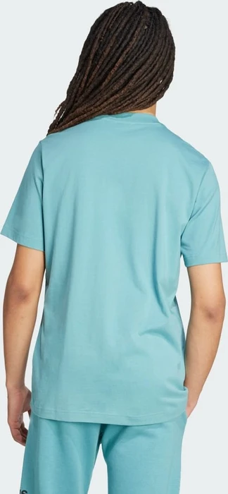 adidas Essentials Linear Single Jersey T-Shirt kurzarm powder teal/black (Herren)