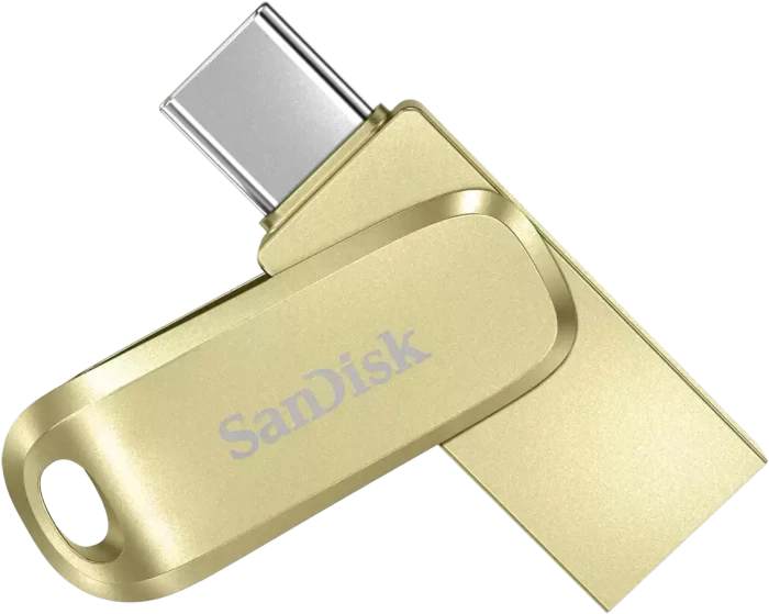 SanDisk Ultra Dual Drive Luxe 256GB gold, USB-A + USB-C, USB 3.2 Gen 1×1